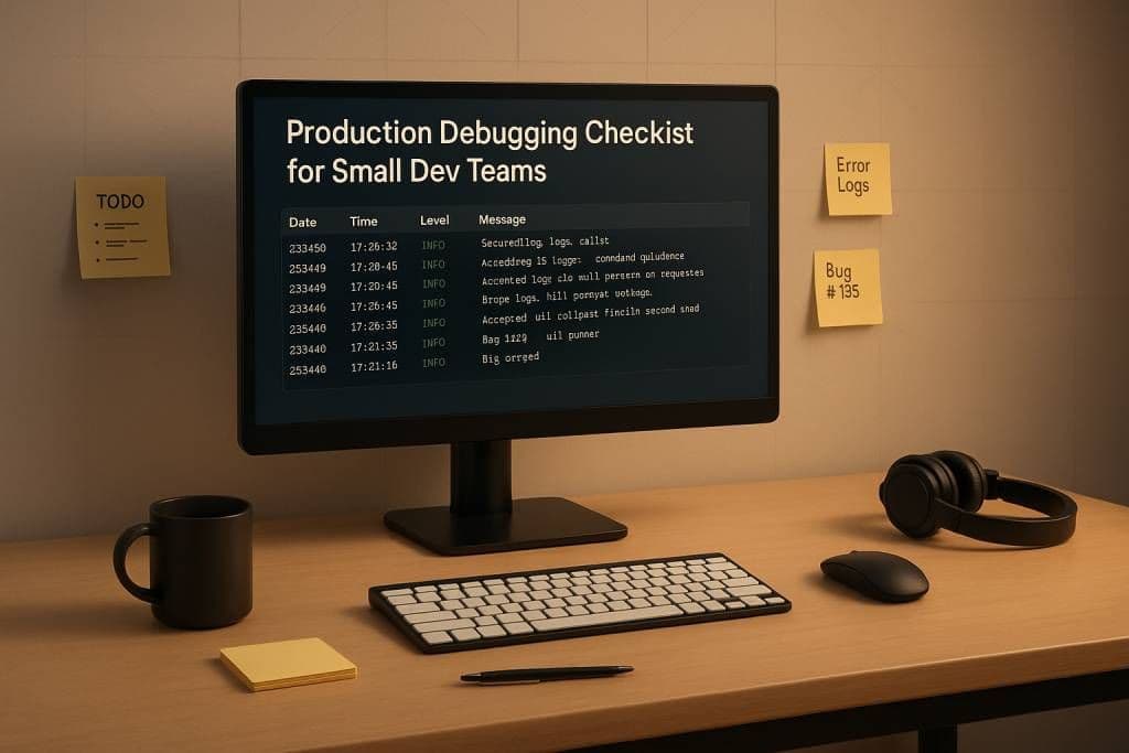 Production Debugging Checklist for Small Dev Teams